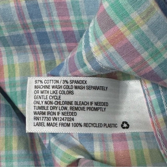 Goodfellow & Co Pastel Blue Multi Slim Northrop Casual Button Down Shirt Size S - Picture 6 of 7